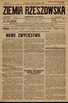 Ziemia Rzeszowska : czasopismo narodowe. 1929, nr 49