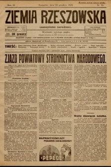 Ziemia Rzeszowska : czasopismo narodowe. 1929, nr 51