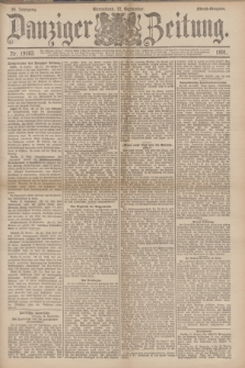 Danziger Zeitung. Jg.34, Nr. 19103 (12 September 1891) - Abend-Ausgabe.