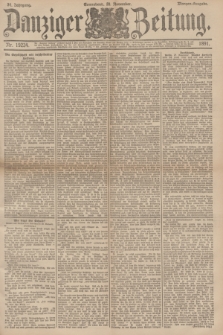 Danziger Zeitung. Jg.34, Nr. 19234 (28 November 1891) - Morgen-Ausgabe.