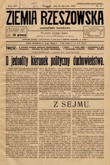 Ziemia Rzeszowska : czasopismo narodowe. 1932, nr 3