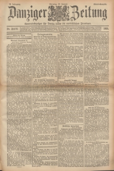 Danziger Zeitung : General-Anzeiger für Danzig sowie die nordöstlichen Provinzen. Jg.38, Nr. 21170 (29 Januar 1895) - Abend Ausgabe + dod.