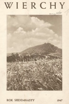 Wierchy : rocznik poświęcony górom. R. 17, 1947
