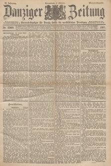 Danziger Zeitung : General-Anzeiger für Danzig sowie die nordöstlichen Provinzen. Jg.39, Nr. 22805 (2 Oktober 1897) - Morgen-Ausgabe.