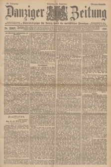 Danziger Zeitung : General-Anzeiger für Danzig sowie die nordöstlichen Provinzen. Jg.39, Nr. 22927 (14 Dezember 1897) - Morgen-Ausgabe.