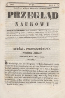 Przegląd Naukowy. R.4, nr 29 ([10 października 1845])