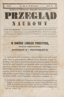 Przegląd Naukowy. R.6, nr 26 (10 września 1847)