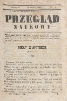 Przegląd Naukowy. R.7, nr 3 (20 stycznia 1848)