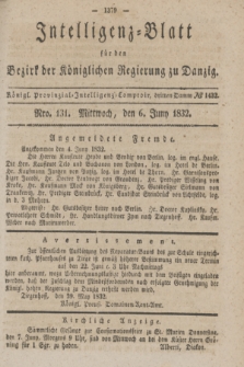 Intelligenz-Blatt für den Bezirk der Königlichen Regierung zu Danzig. 1832, No. 131 (6 Juni) + dod.