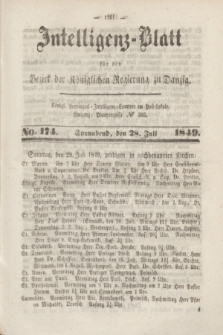 Intelligenz-Blatt für den Bezirk der Königlichen Regierung zu Danzig. 1849, No. 174 (28 Juli) + dod.
