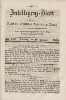 Intelligenz-Blatt für den Bezirk der Königlichen Regierung zu Danzig. 1848, No. 297 (19 December) + dod.