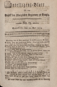 Intelligenz-Blatt für den Bezirk der Königlichen Regierung zu Danzig. 1819, No. 39 (15 Mai) + dod.