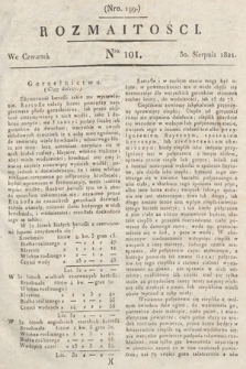 Rozmaitości : oddział literacki Gazety Lwowskiej. 1821, nr 101