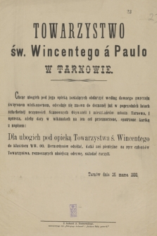 Towarzystwo św. Wincentego á Paulo w Tarnowie