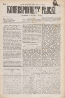 Korrespondent Płocki : wychodzi we Wtorki i Piątki. R.1, № 67 (25 sierpnia 1876)