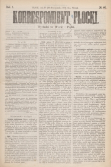 Korrespondent Płocki : wychodzi we Wtorki i Piątki. R.1, № 86 (31 października 1876)