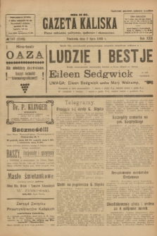 Gazeta Kaliska : pismo codzienne, polityczne, społeczne i ekonomiczne. R.30, № 147 (2 lipca 1922) = nr 7186