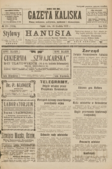 Gazeta Kaliska : pismo codzienne, polityczne, społeczne i ekonomiczne. R.30, № 285 (15 grudnia 1922) = nr 7324