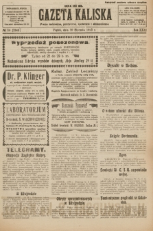 Gazeta Kaliska : pismo codzienne, polityczne, społeczne i ekonomiczne. R.31, № 14 (19 stycznia 1923) = nr 7349