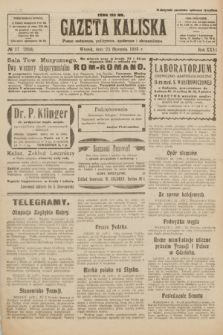 Gazeta Kaliska : pismo codzienne, polityczne, społeczne i ekonomiczne. R.31, № 17 (23 stycznia 1923) = nr 7352