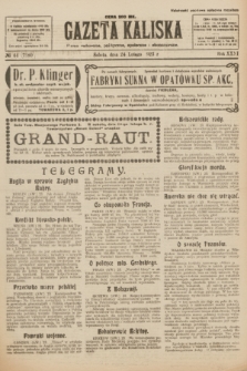 Gazeta Kaliska : pismo codzienne, polityczne, społeczne i ekonomiczne. R.31, № 44 (24 lutego 1923) = nr 7380