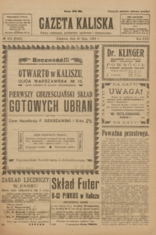 Gazeta Kaliska : pismo codzienne, polityczne, społeczne i ekonomiczne. R.31, № 112 (20 maja 1923) = nr 7447