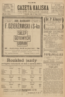 Gazeta Kaliska : pismo codzienne, polityczne, społeczne i ekonomiczne. R.31, № 120 (31 maja 1923) = nr 7455