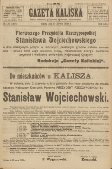 Gazeta Kaliska : pismo codzienne, polityczne, społeczne i ekonomiczne. R.31, № 121 (2 czerwca 1923) = nr 7456