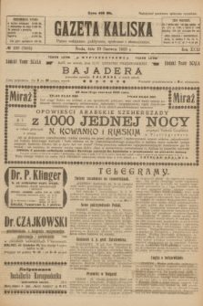Gazeta Kaliska : pismo codzienne, polityczne, społeczne i ekonomiczne. R.31, № 130 (13 czerwca 1923) = nr 7465