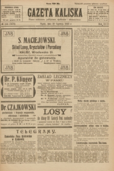 Gazeta Kaliska : pismo codzienne, polityczne, społeczne i ekonomiczne. R.31, № 144 (29 czerwca 1923) = nr 7479
