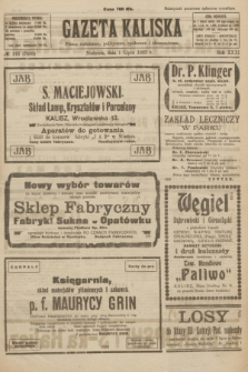 Gazeta Kaliska : pismo codzienne, polityczne, społeczne i ekonomiczne. R.31, № 145 (1 lipca 1923) = nr 7480