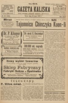 Gazeta Kaliska : pismo codzienne, polityczne, społeczne i ekonomiczne. R.31, № 159 (18 lipca 1923) = nr 7494