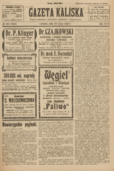 Gazeta Kaliska : pismo codzienne, polityczne, społeczne i ekonomiczne. R.31, № 160 (19 lipca 1923) = nr 7495