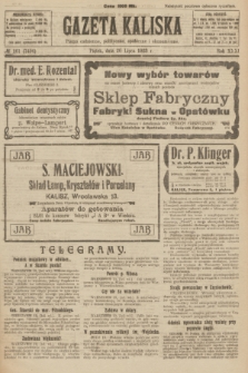 Gazeta Kaliska : pismo codzienne, polityczne, społeczne i ekonomiczne. R.31, № 161 (20 lipca 1923) = nr 7496