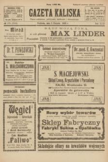 Gazeta Kaliska : pismo codzienne, polityczne, społeczne i ekonomiczne. R.31, № 175 (5 sierpnia 1923) = nr 7510