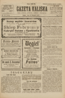 Gazeta Kaliska : pismo codzienne, polityczne, społeczne i ekonomiczne. R.31, № 179 (10 sierpnia 1923) = nr 7514