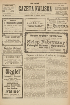 Gazeta Kaliska : pismo codzienne, polityczne, społeczne i ekonomiczne. R.31, № 181 (12 sierpnia 1923) = nr 7516