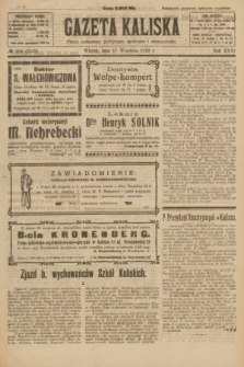 Gazeta Kaliska : pismo codzienne, polityczne, społeczne i ekonomiczne. R.31, № 204 (11 września 1923) = nr 7539
