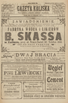 Gazeta Kaliska : pismo codzienne, polityczne, społeczne i ekonomiczne. R.31, № 264 (21 listopada 1923) = nr 7599
