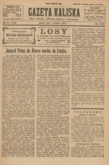 Gazeta Kaliska : pismo codzienne, polityczne, społeczne i ekonomiczne. R.31, № 273 (1 grudnia 1923) = nr 7608