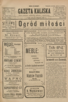Gazeta Kaliska : pismo codzienne, polityczne, społeczne i ekonomiczne. R.32, nr 261 (14 listopada 1924) = nr 7891