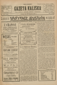 Gazeta Kaliska : pismo codzienne, polityczne, społeczne i ekonomiczne. R.32, nr 274 (29 listopada 1924) = nr 7904