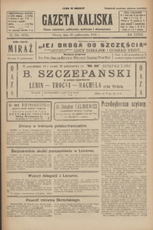Gazeta Kaliska : pismo codzienne, polityczne, społeczne i ekonomiczne. R.33, nr 243 (20 października 1925) = nr 8170