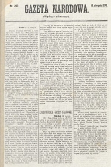Gazeta Narodowa (wydanie wieczorne). 1870, nr 203