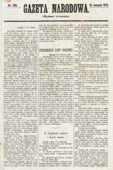 Gazeta Narodowa (wydanie wieczorne). 1870, nr 209