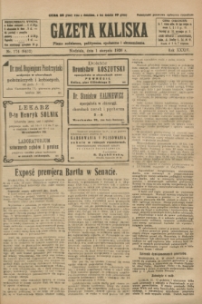 Gazeta Kaliska : pismo codzienne, polityczne, społeczne i ekonomiczne. R.34, nr 174 (1 sierpnia 1926) = nr 8402