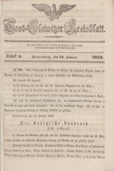 Tost-Gleiwitzer Kreisblatt. Jg.[11], Stück 8 (24 Februar 1853)