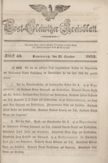 Tost-Gleiwitzer Kreisblatt. Jg.[11], Stück 43 (27 October 1853)