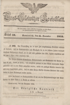 Tost-Gleiwitzer Kreisblatt. Jg.[11], Stück 50 (15 December 1853)