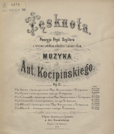 Tęsknota : z tekstem polskim, włoskim i niemieckim : dla śpiewu z towarzyszeniem samego fortepiana